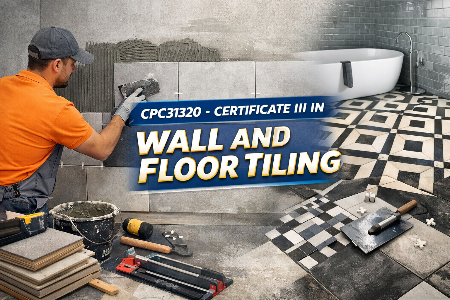 small wall and floor